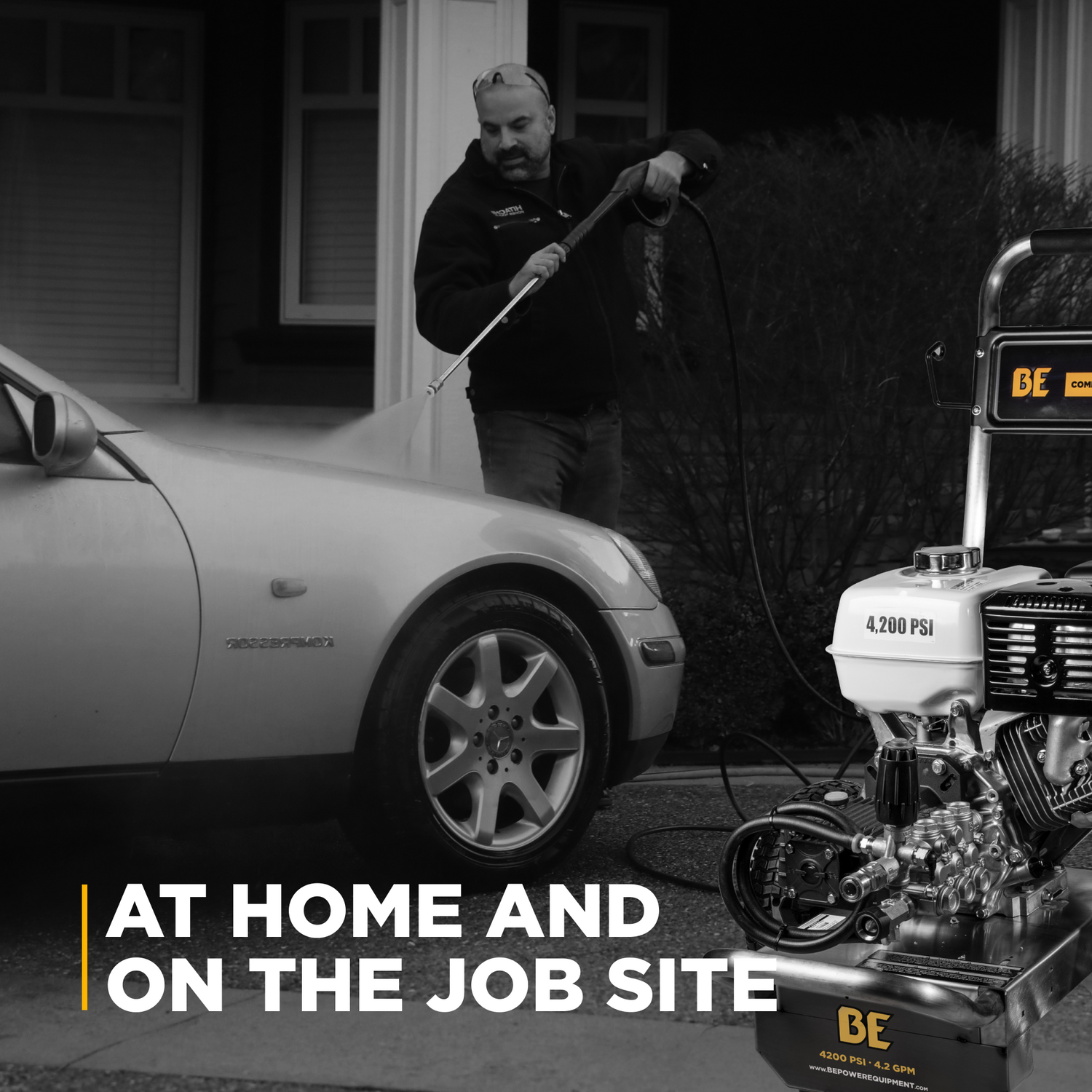 BE Power 4,200 PSI 4.2 GPM Cold Water Gas Pressure Washer - B4213HSJ