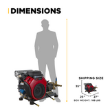 BE Power 4,200 PSI 8.5 GPM Cold Water Gas Pressure Washer - B4224HETBAS