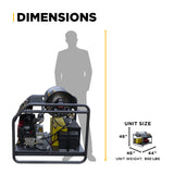 BE Power 3,500 PSI - 8.5 GPM Hot Water Pressure Washer Honda GX690 Engine and AR Triplex Pump - HW3524HA12V
