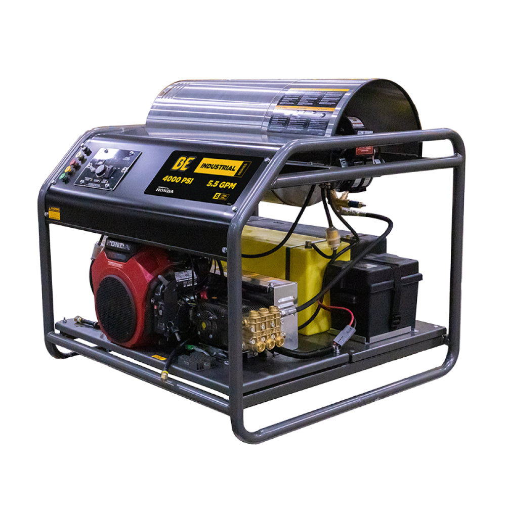 BE Power 4,000 PSI - 5.5 GPM Hot Water Pressure Washer with Honda GX690 Engine and AR Triplex Pump - HW4024HA12V