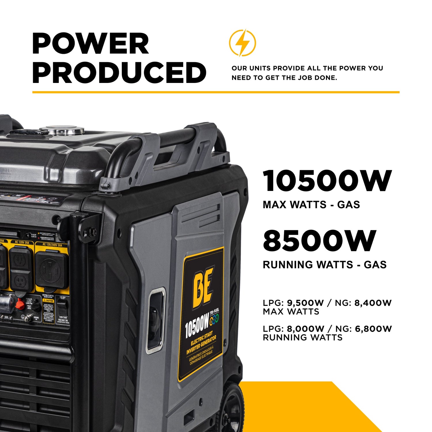 BE Power 10,500 Watt Digital Inverter Generator - BE10500IT