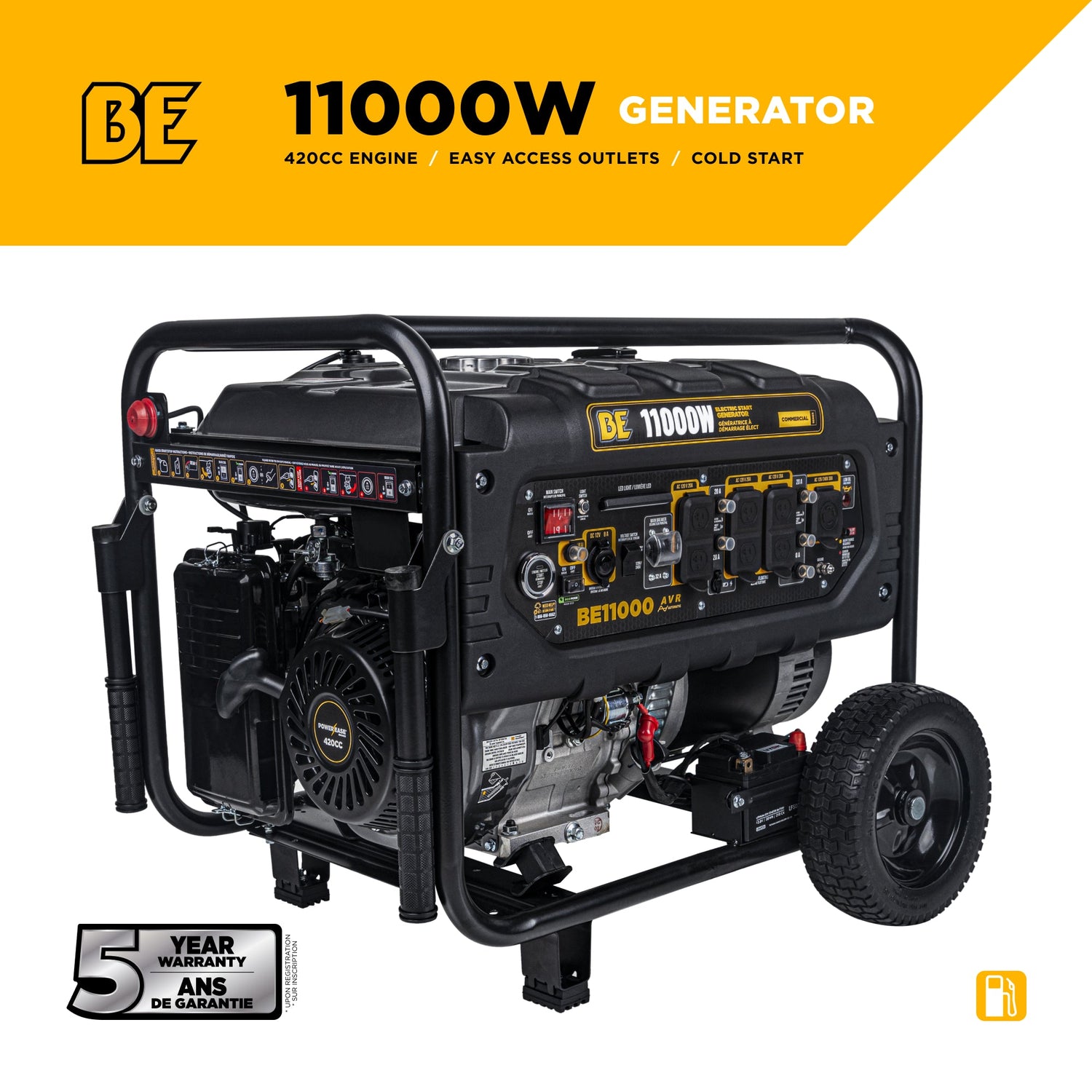 BE Power 11,000 Watt Generator - BE11000