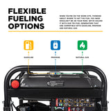 BE Power 12,500 Watt Tri-Fuel Generator - BE12500T