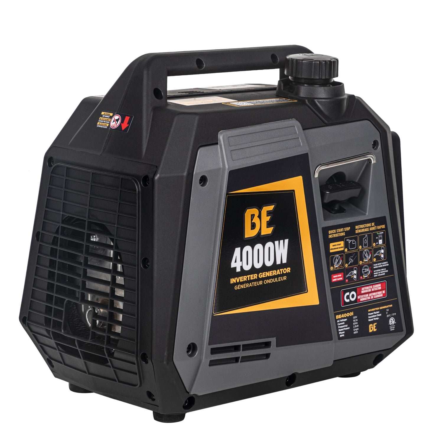 BE Power 4,000 Watt Digital Inverter Generator - BE4000I