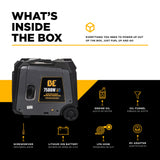 BE Power 7,500 Watt Digital Inverter Generator - BE7500ID