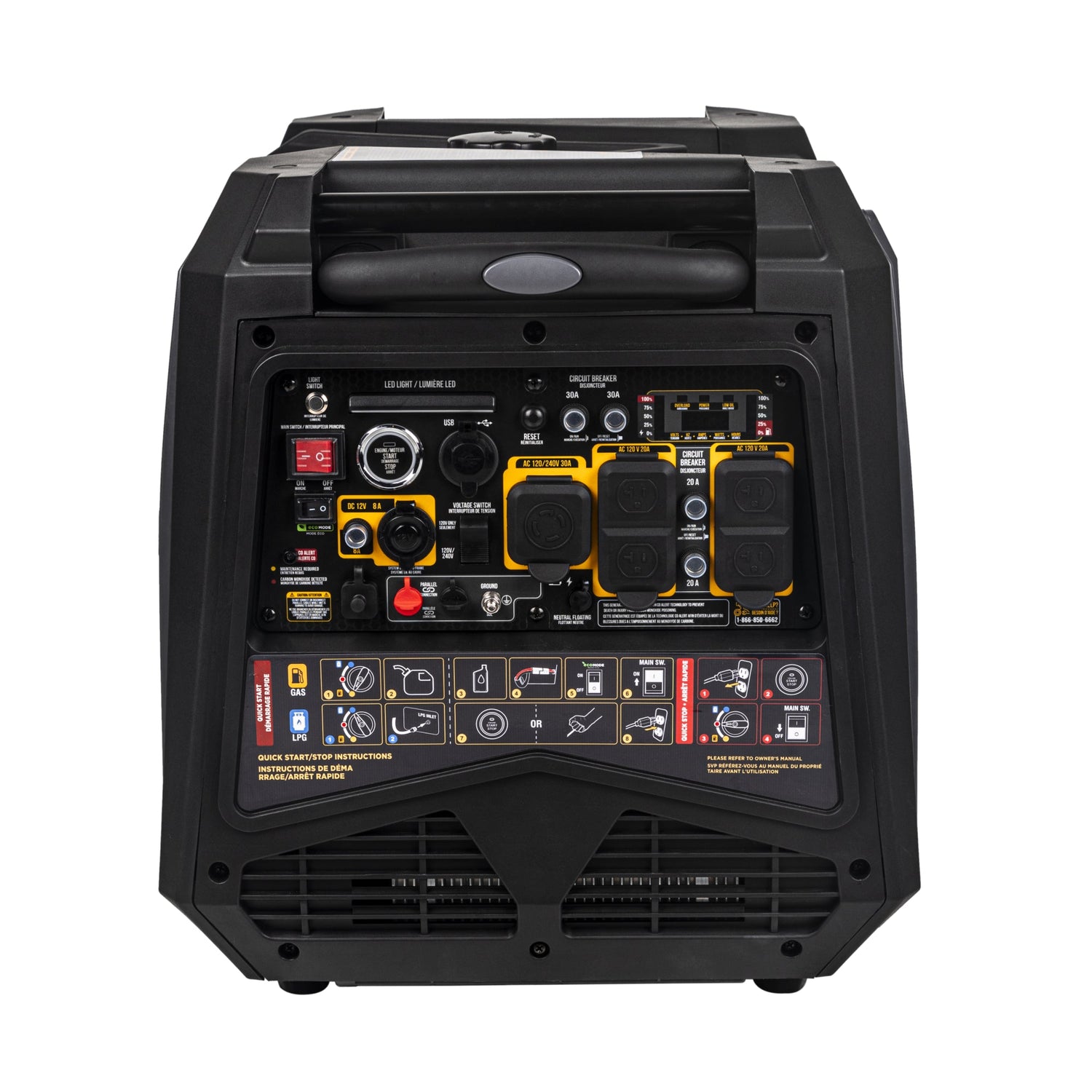 BE Power 7,500 Watt Digital Inverter Generator - BE7500ID