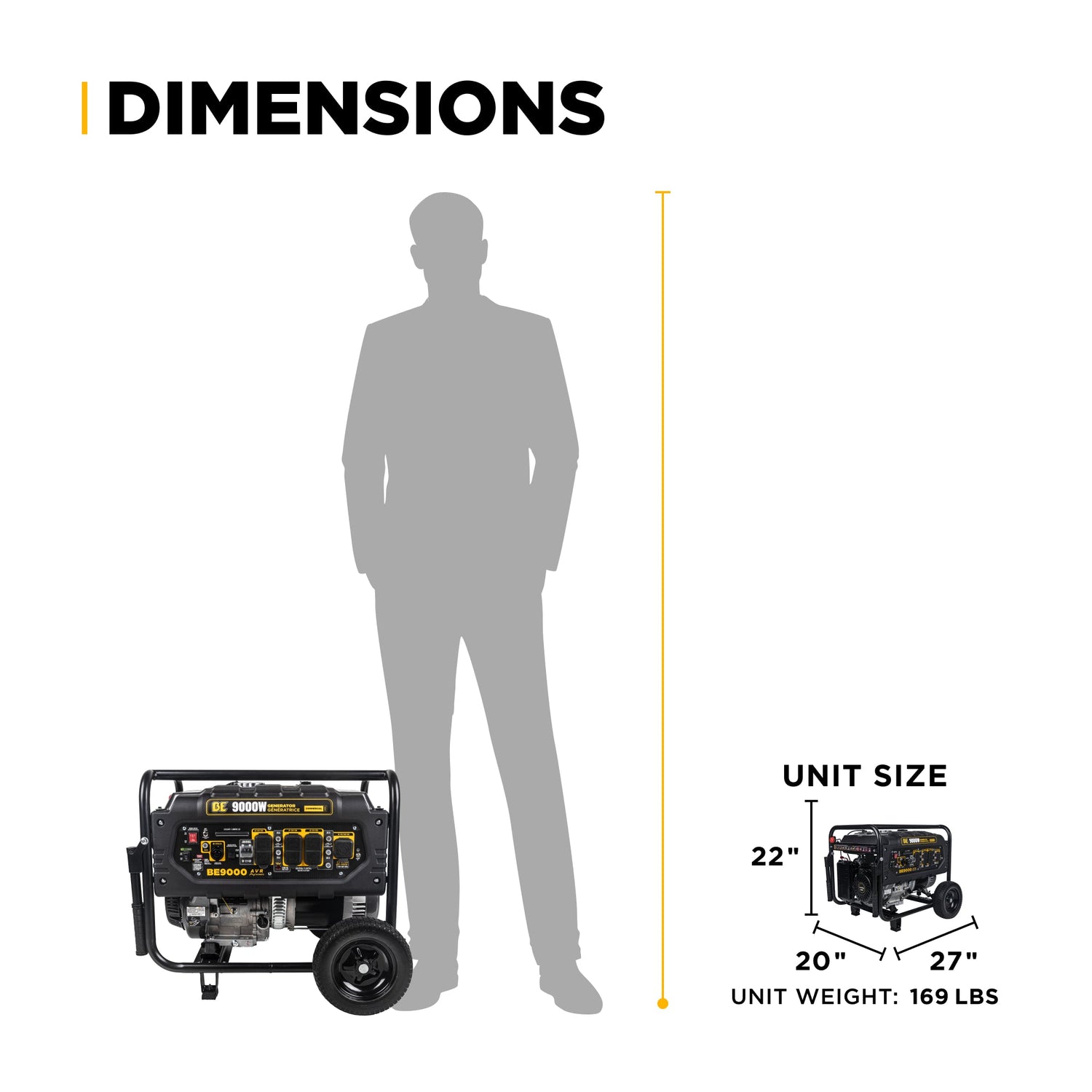 BE Power 9,000 Watt Generator - BE9000