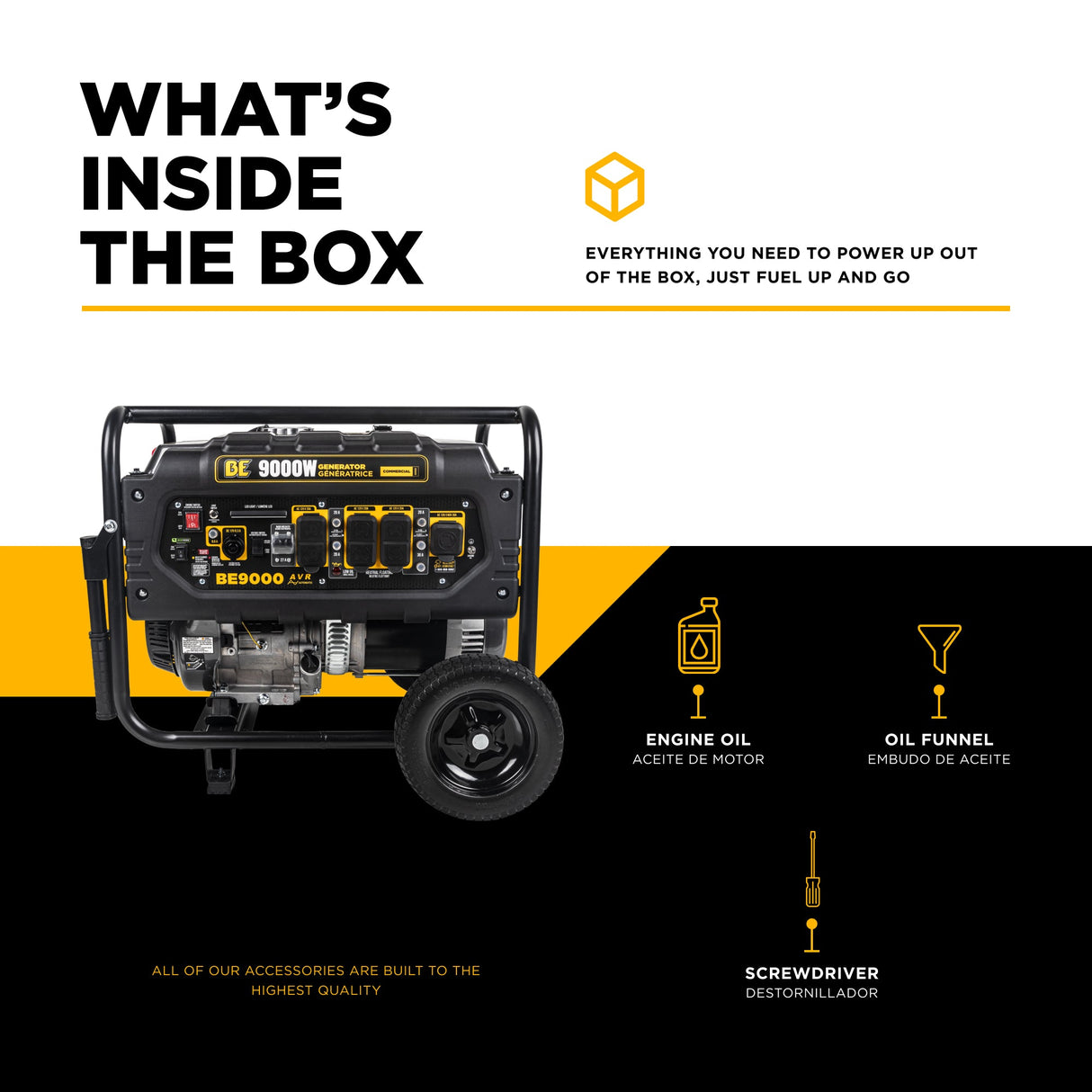 BE Power 9,000 Watt Generator - BE9000