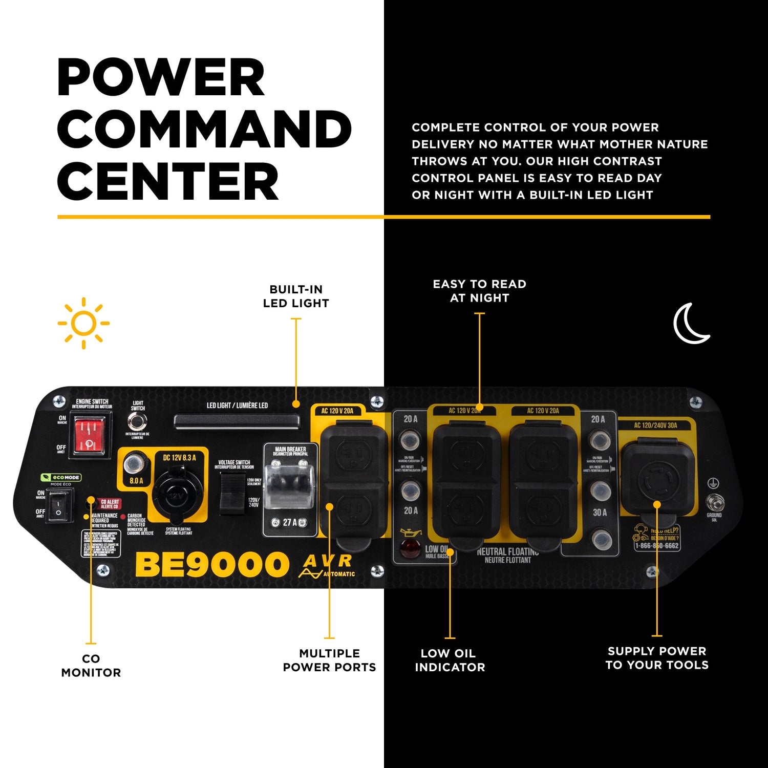 BE Power 9,000 Watt Generator - BE9000