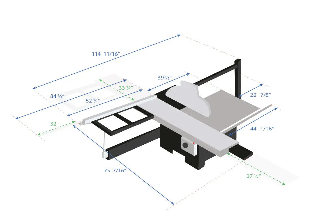 Maksiwa BMS.1600.IR Dado Edition - Sliding Table Saw