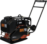 Brave Forward Plate Compactor 22" x 16" with Water Tank and Honda GX160 5.5 HP 5400 VPM Compaction Force of 2697 lbs BRPFP130H New