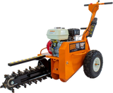 Brave Compact Trencher with Shark Chain 18" Max Depth and Honda GX200 Engine 6.5 HP Gas BRPT18 New