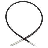 Brave Concrete Vibrator Poker Head with flexible shaft, designed for the BRPV105 Electric Concrete Vibrator, shown in a full view on a transparent background.