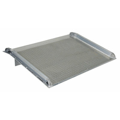 Vestil Aluminum Truck Dock Board 84 In. x 66 In. 10000 Lb. Capacity Silver- BTA-10008466