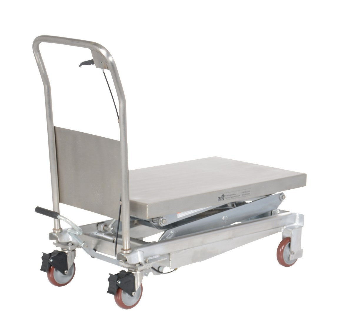 Vestil Partially Stainless Steel Hydraulic Elevating Carts