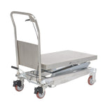 Vestil Partially Stainless Steel Hydraulic Elevating Carts