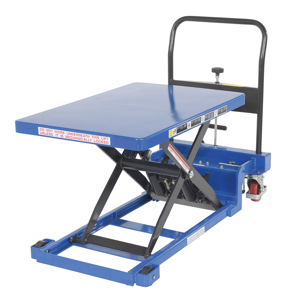 Vestil Low Profile Scissor Cart w/ Auto-Shift