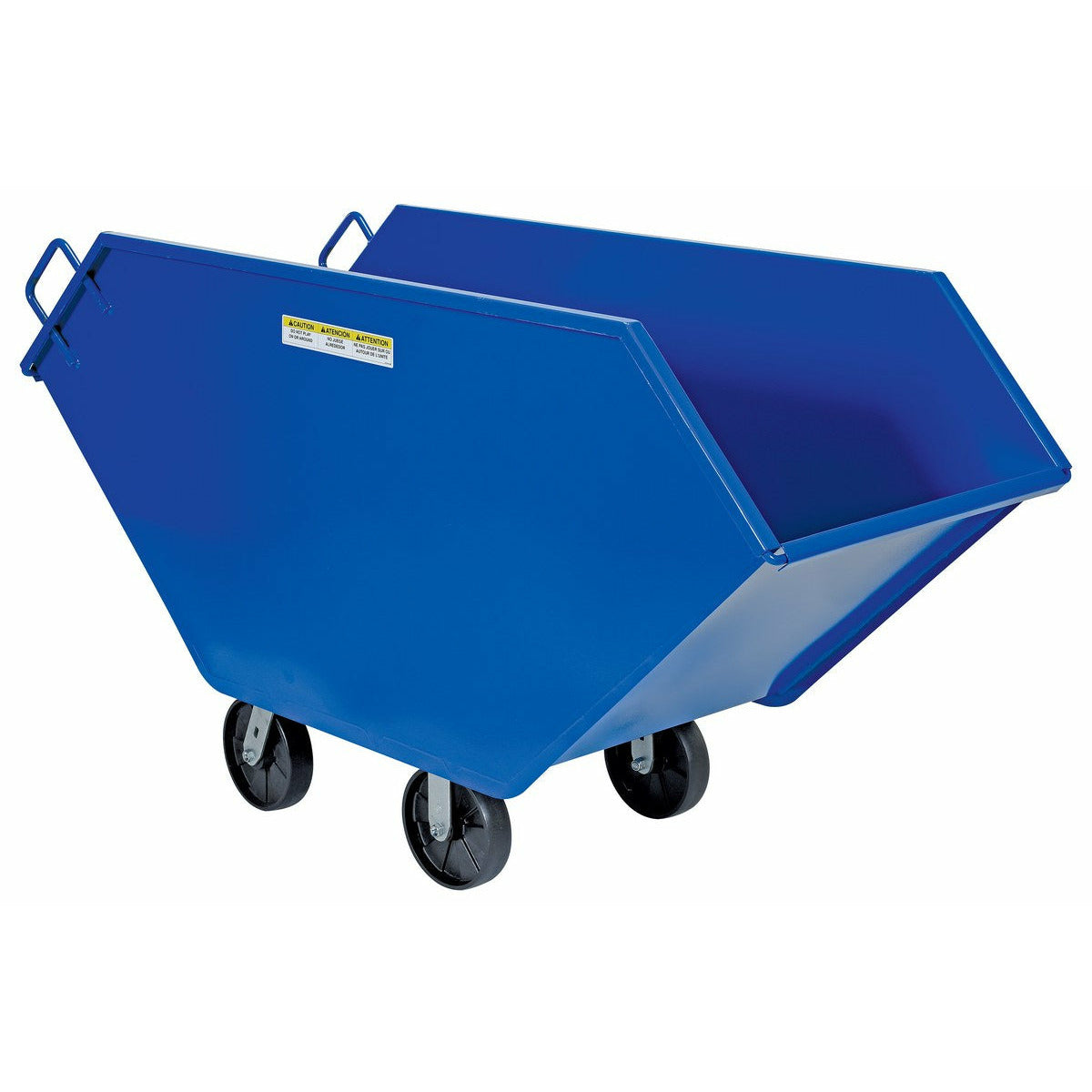 Vestil Steel Chip and Waste Trucks 17.5 Cubic Feet 1500 Lb. Capacity Blue-CHIP-17.5