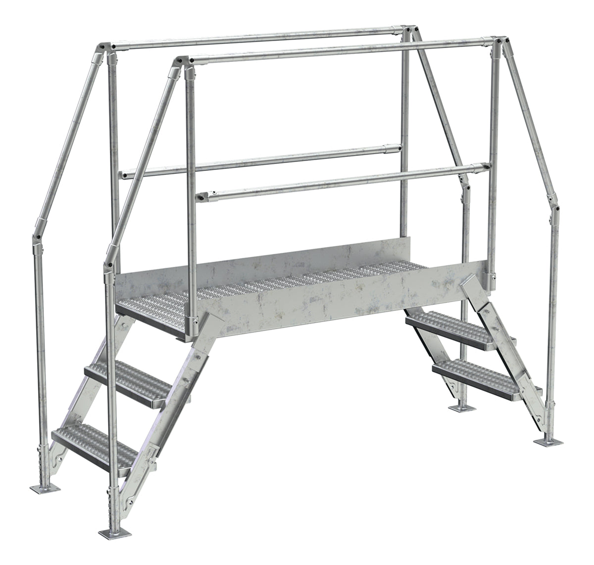 Vestil Galvanized Cross-Over Ladders