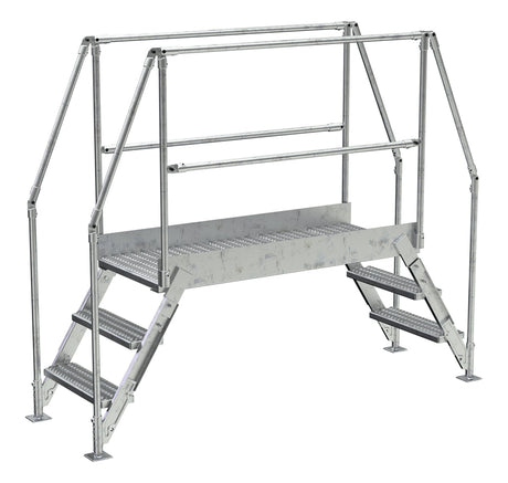 Vestil Galvanized Cross-Over Ladders