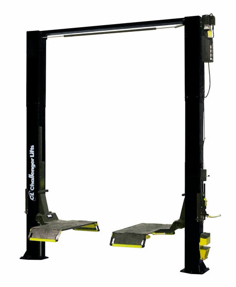 Challenger Lifts CL10-XP9-2-QC Two Post Lift 9,000 Lbs Drive On Style Capacity W/ Quick Cycle And 2ft Extensions