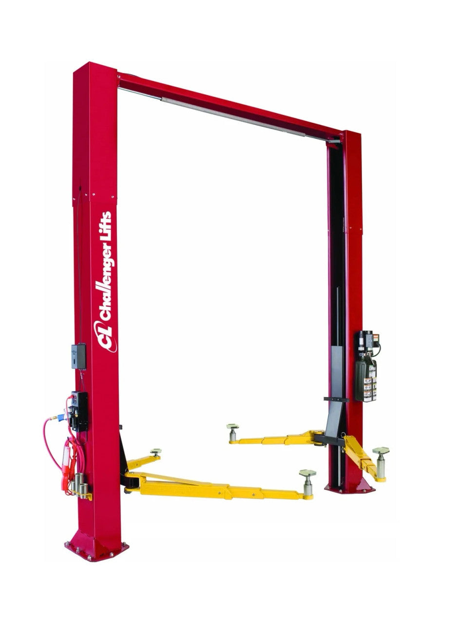 Challenger Lifts CL10V3-QC Two Post Lift Versymmetric 10,000 Lbs Capacity W/ Quick Cycle