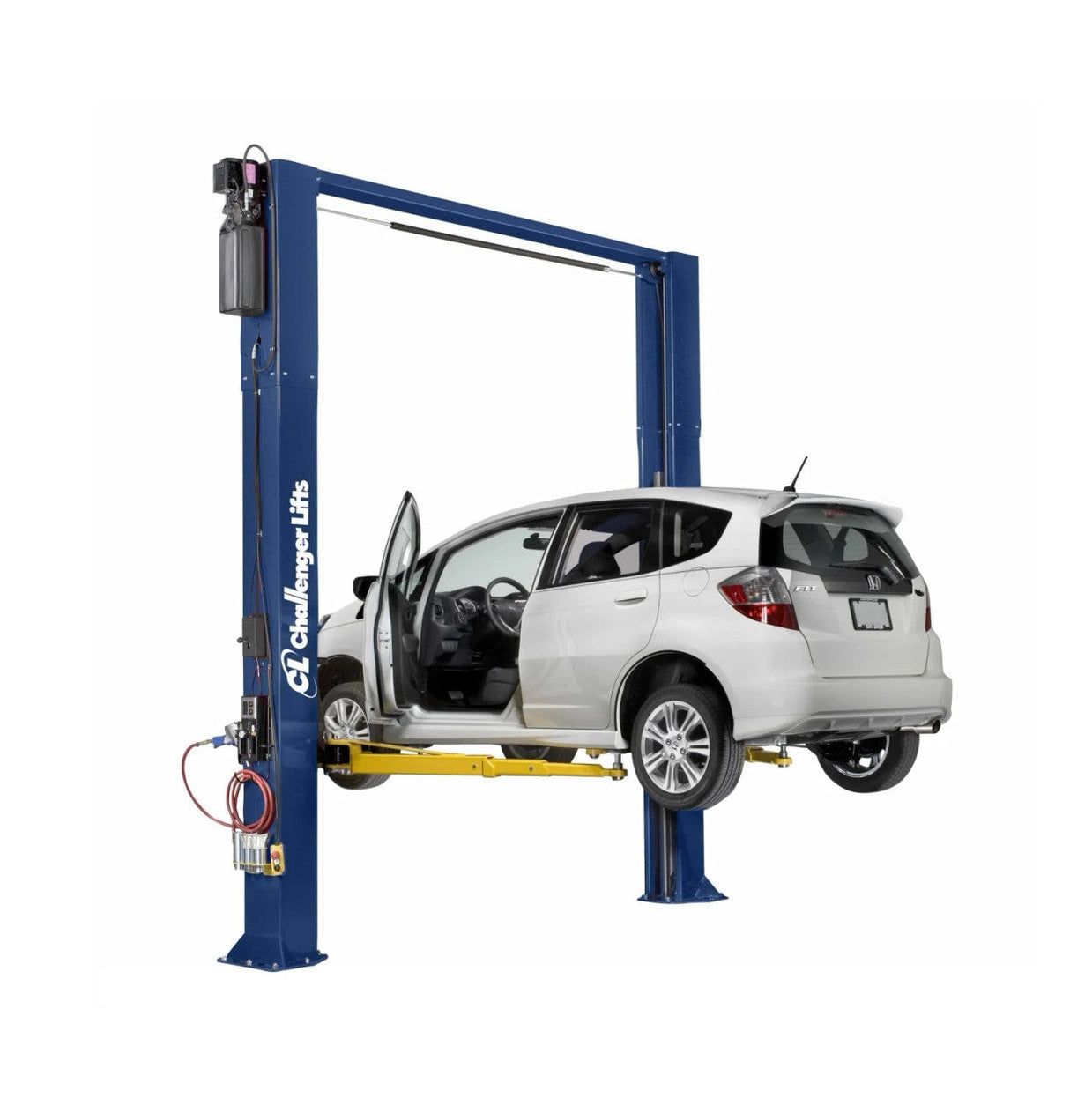 Challenger Lifts CL10V3-2-QC Two Post Lift Versymmetric 10,000 Lbs Capacity W/ 2ft Extensions And Quick Cycle