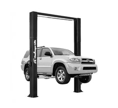 Challenger Lifts CL10V3-3-DPC-QC Two Post Lift Versymmetric 10,000 Lbs Capacity W/ 3ft Extensions Dual Pendant Controls And Quick Cycle