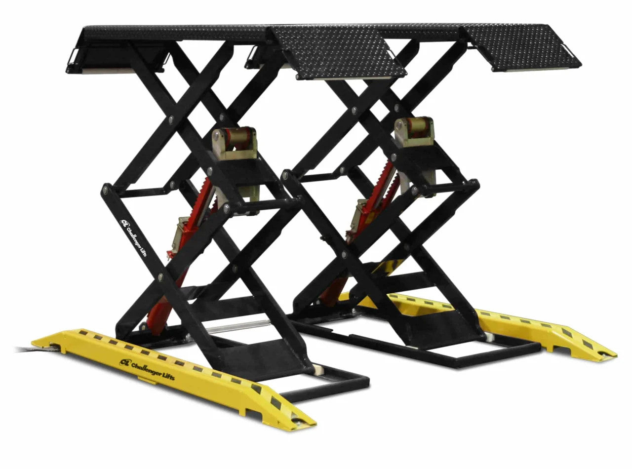 Challenger Lifts DX77 Vehicle Lift 7,700 Lbs Double Scissor Surface Capacity