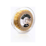 A close-up shot of a CreatBot ULTEM 1010 1.75mm 3D filament spool in a translucent amber color, shown within its plastic packaging. The spool's label is visible and indicates the material type (PEI 1010) and other product information.