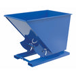 Vestil Steel Heavy Duty No Bump & Dump Hopper 1-1/2 Cubic Yard 6000 Lb. Capacity Blue - D-150-HD-NB