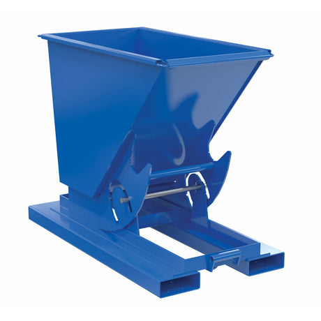 Vestil Steel Light Duty No Bump & Dump Hopper 1/4 Cubic Yard 2000 Lb. Capacity Blue -D-25-LD-NB