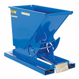 Vestil Steel Medium Duty Self Dumping Hopper 1/4 Cubic Yard 4000 Lb. Capacity Blue- D-25-MD