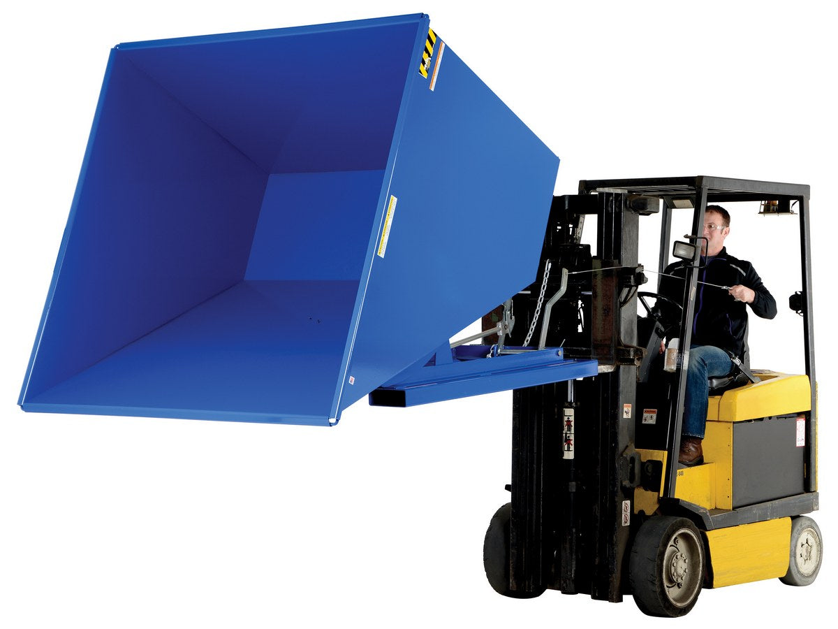 Vestil D Style - Self-Dumping Steel Hoppers with Bumper Release