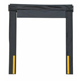 Vestil Nylon (Vinyl) Dock Seal 20 In. 8 Ft. x 9 Ft. Black -D-350-20