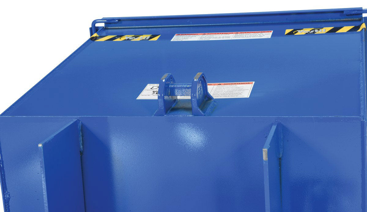Vestil D-Style Hoppers, No Bump & Dump