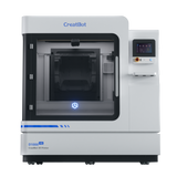A direct front view of the CreatBot D1000 HS industrial 3D printer, emphasizing the large build chamber, the user-friendly interface on the control box, and the overall compact, professional design.