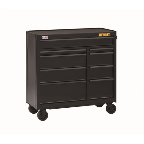Dewalt 9-Drawer Rolling Cabinet, 41 In., Black DWTDWST24190
