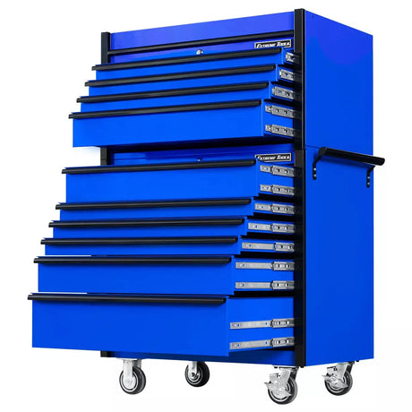 Extreme Tools DX Series 41"W x25"D 4 Drawer Top Chest & 6 Drawer Roller Cabinet Combo