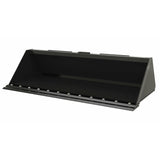 Vestil Steel Heavy Duty Low Profile Skid Steer Bucket 72 In. Black- EA-SKSB-72-LPX