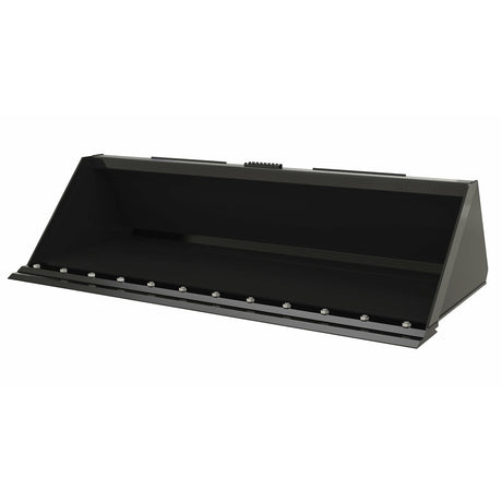 Vestil Steel Heavy Duty Low Profile Skid Steer Bucket 72 In. Black- EA-SKSB-72-LPX