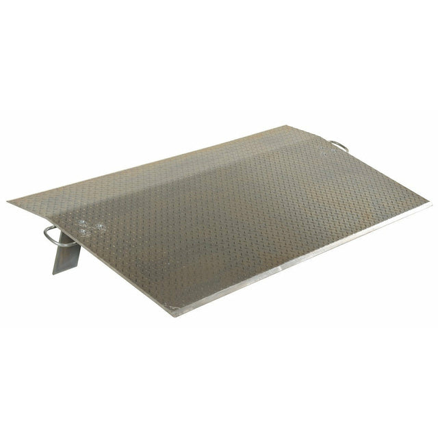 Vestil Aluminum Economizer Dock Plate 72 In. x 48 In. 1/2 In. Plate Thickness 5900 Lb. Capacity Silver- EH-7248