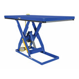 Vestil Steel Quick Ship Electric Hydraulic Lift Table 30 In. x 60 In. 3000 Lb. Capacity Blue- EHLT-3060-3-43-QS
