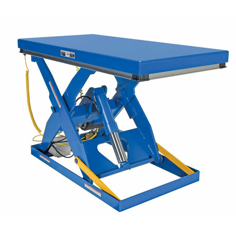 Vestil Steel Electric Hydraulic Lift Table 30 In. x 60 In. 3000 Lb. Capacity Blue- EHLT-3060-3-43