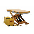 Vestil Steel Work Station Electric Hydraulic Scissor Table 40 In. x 48 In. 1500 Lb. Capacity Yellow-EHLT-WS-4048-1.5-36