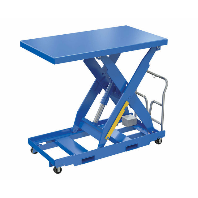 Vestil Steel Portable Lift Table 115 Volt 1 Phase 36 In. x 48 In. 1000 Lb. Capacity Blue-EHLTP-3648-1-48-A1