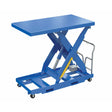 Vestil Steel Portable Lift Table 230 Volt 3 Phase 36 In. x 64 In. 1000 Lb. Capacity Blue-EHLTP-3664-1-60-A3