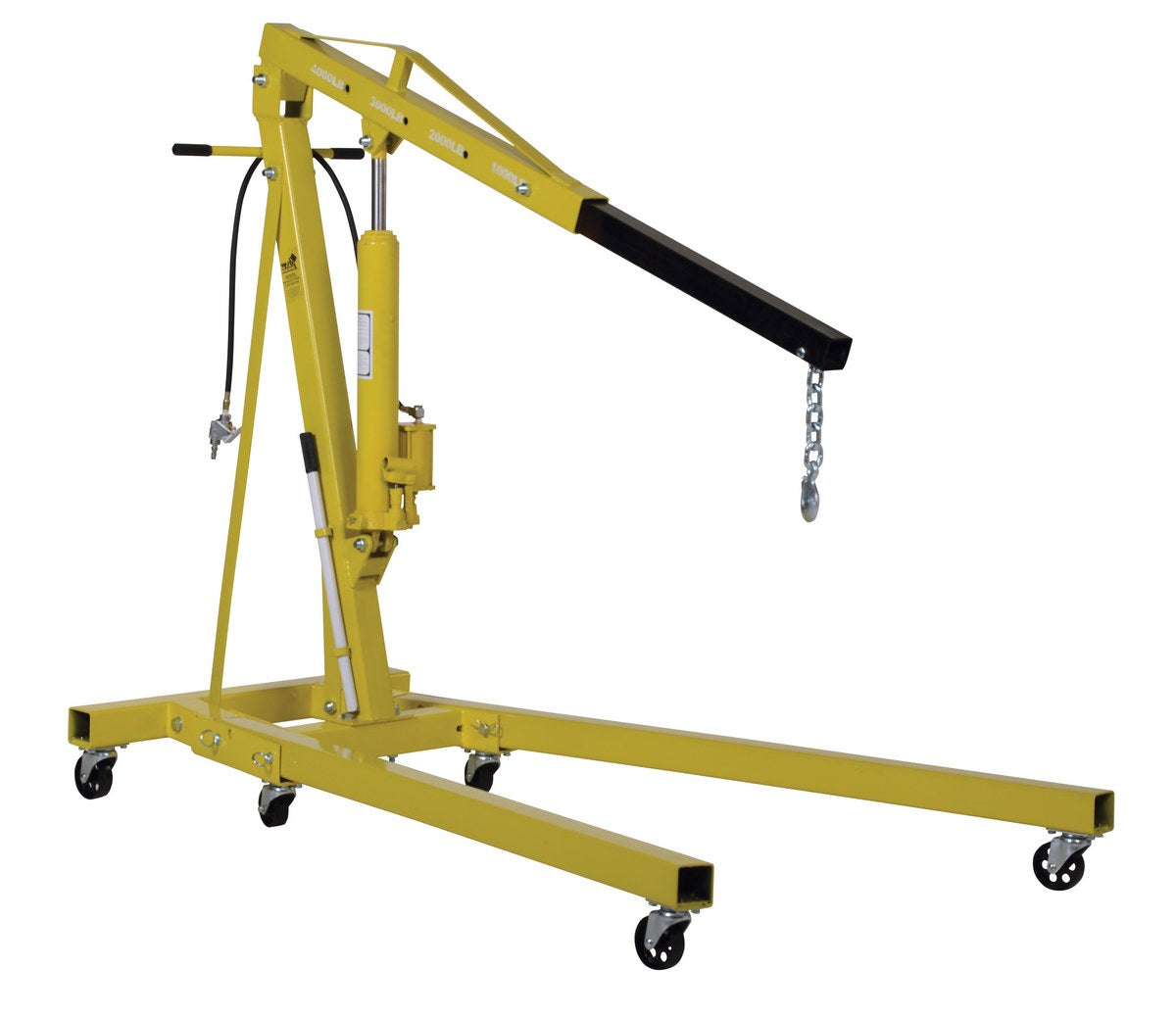 Vestil Air/Hand Pump Hydraulic Shop Crane