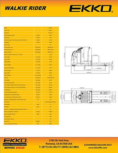 EKKO Center-Controlled Rider Pallet Jack EPC30A
