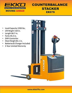 EKKO Counterbalance Walkie Stacker EK07S